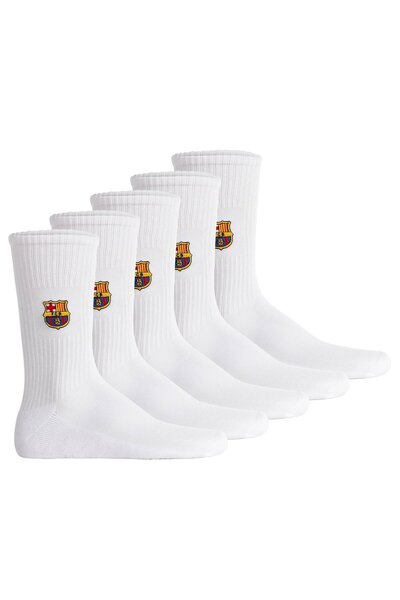 FC BARCELONA Unisex-Socken, 5er-Pack - Tennis-Sticksocken, Emblem-Logo bestic...
