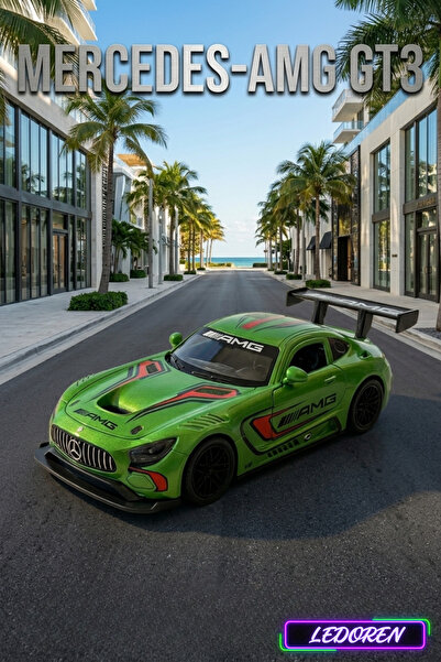L'eDoren Mercedes-AMG GT3 1/24 Diecast Koleksiyon Maket Model Araba