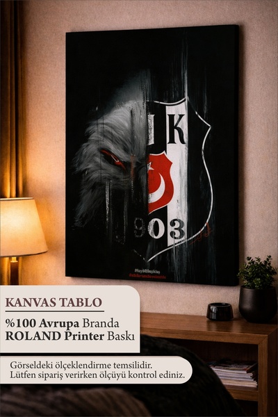 Nobrand Kanvas Tablo // Beşiktas Kartal