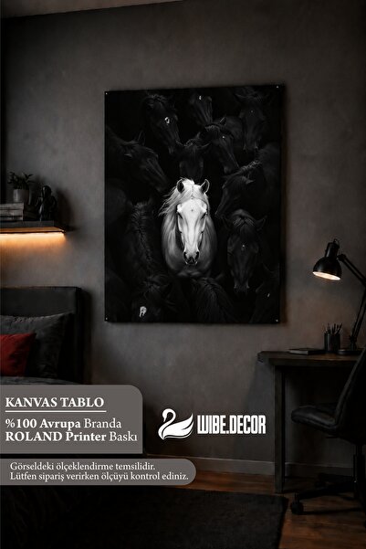 Nobrand Kanvas Tablo // Dekoratif At Horse