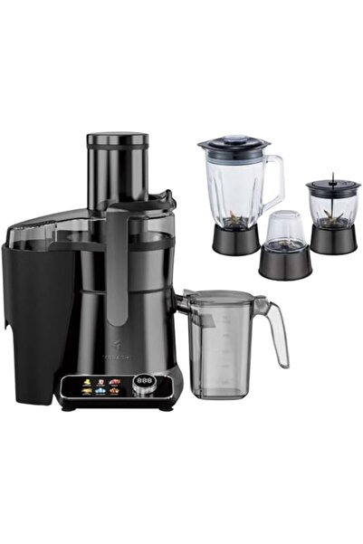 MEBASHI ME-JB2014 1000W 4-in-1 Juicer Blender, 1.5L Glass Blender, 85mm Feedi...