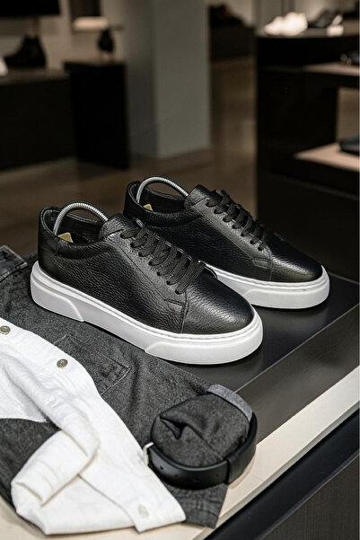 VİVA SHOES Genuine Leather Eva Sole Men's Sneaker Shoes