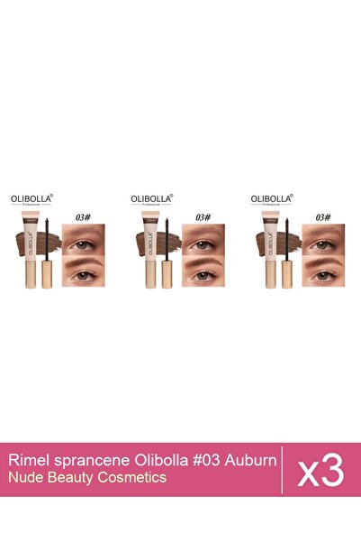 Makeup Set 3x Rimel sprancene Olibolla #03 Auburn