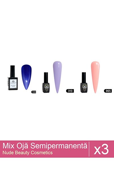 Makeup Set Mix 3 produse Nail Oja: Oja semipermanentă Global Fashion, Gel pol...
