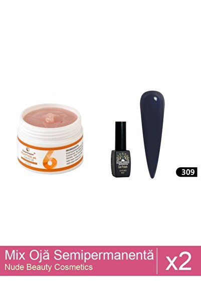 Makeup Set Mix 2 produse Nail Oja: Oja semipermanenta BLACK ELITE, Global Fas...