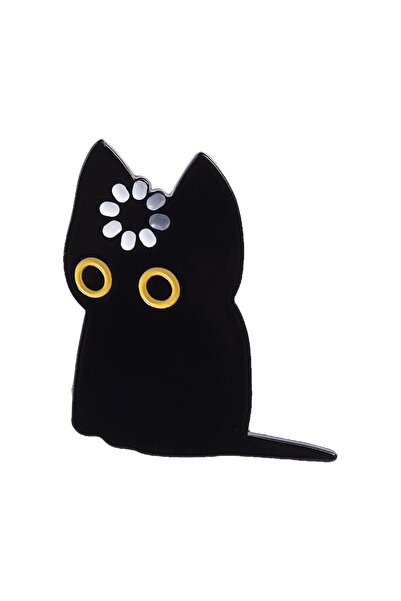 Choice QHXZ5898 Black Cat Void Loading Enamel Pins Cartoon Kitten Memes Brooc...