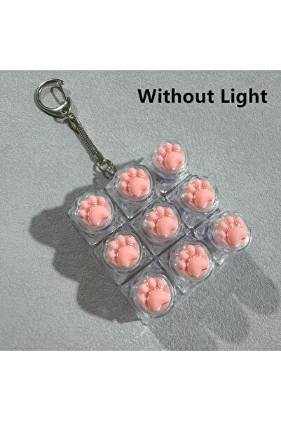 choice2 clear Cute Cat Claw 9 Keys Finger Keyboard Stress Relief Decompressio...