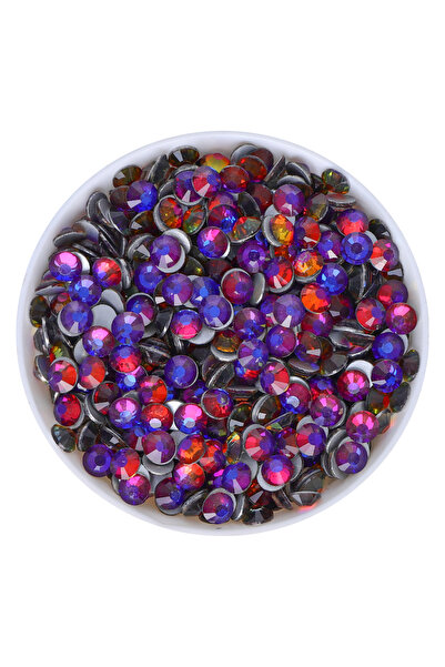 Choice9 SS20-1440Pcs Blue Volcano Volcano Series Multi-Size Flatbase Glass Rh...