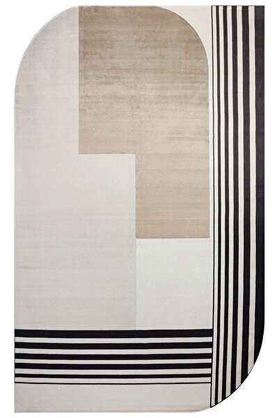halinet Halı.Net White Modern Washable Non-Slip Living Room Carpet Eco-Merano...