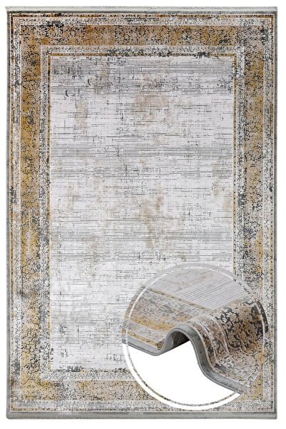 halinet Halı.Net White Vintage Antique Washable Living Room Carpet Artemis-Co...