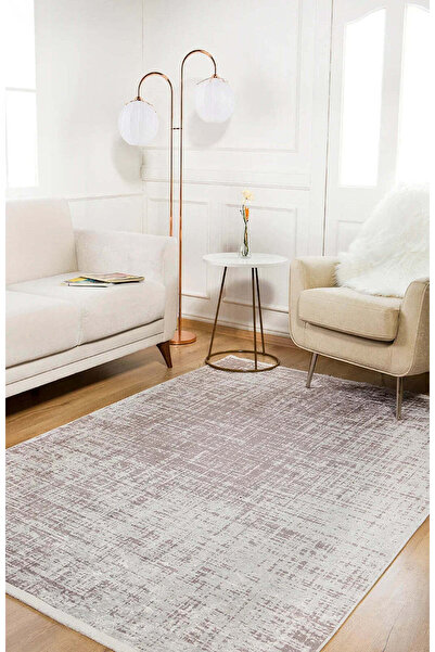 halinet Halı.Net White Modern Washable Non-Slip Living Room Carpet Haln-Hln847