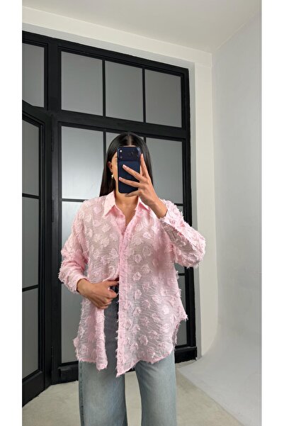 GAUS CO Pink Tasseled Shirt Gaus-01231