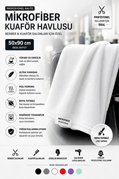 Mikrofiber Havlu 6 Adet 50X90