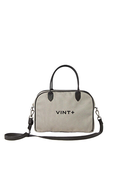 vintplus KANVAS BOWLİNG ÇANTA - GRİ