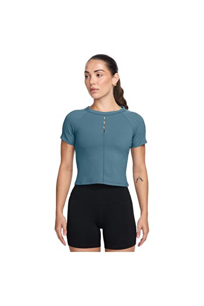 Nike Top scurt mulat Dri-FIT pentru femei, mărimea M