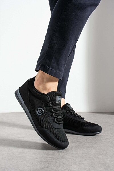 Golder Men's Sneaker Daily Comfortable Sole Sports Shoes Black Black