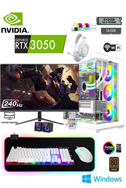 Apphirex Armor W65 Ryzen 5 5500 16GB Ram 512GB M2 SSD RTX3050 24'' 240Hz Beya...
