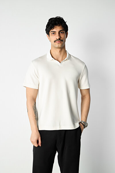 Mesfeno Knitwear Collar Modal T-Shirt