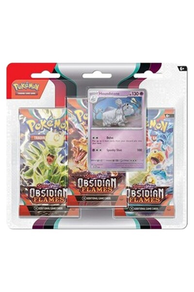 Pokemon Obsidian Flames: Blister cu 3 bucăți Houndstone