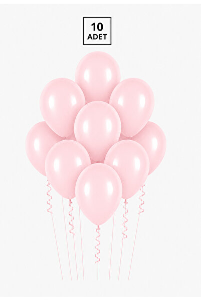 Balonsan Pembe Makaron Balon 10 Adet