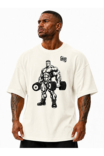 Alcoach Summer Athletic Oversized T-Shirt for Men Bodybuilding and All Sports...