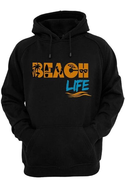 not Unisex Printed Pullover Hooded Sweatshirt Cozy Warm and Comfortable Fleece - Perfect for Layering in UAE's Climate - Lightweight Soft Breathable
