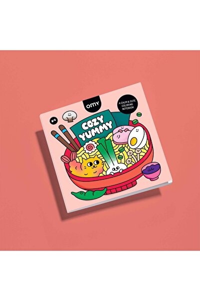 OMY Cozy Art Yummy Boyama Kitabı -Çocuklar ve Yetişkinler için