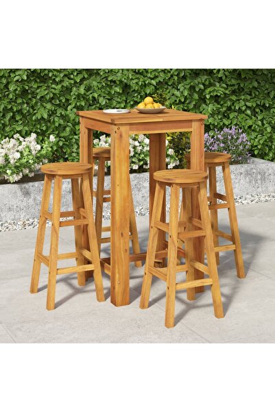 Concept Set mobilier de grădină, 5 piese, lemn masiv de acacia