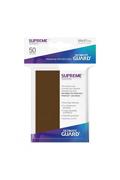 Ultimate Guard Supreme UX Sleeves Standard Size Brown (50)