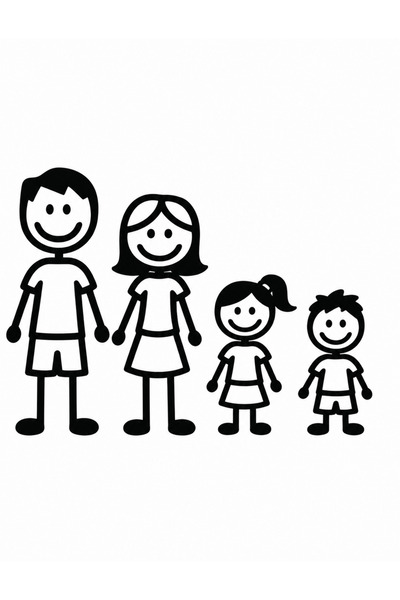 UAStudio ملصق العائلة المجنونة مقاس 20*10 متوافق مع السيارات والدراجات النارية