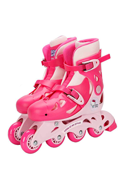 Feyza Oyuncak Hello Kitty Ayarlanabilir Inline 4 Teker Paten 34-37 Numara Pem...