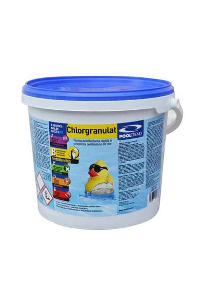 Akerexpress Clor granule, utilizat pentru tratarea apei din piscine, 5 kg