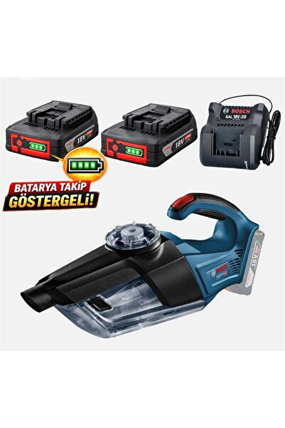 Bosch GAS 18V-1 Akülü el süpürgesi 2 Ah Göstergeli Çift Bataryalı+ süpriz hed...