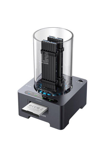 Graugear Docking + Kartenleser für 1x M.2 NVMe, 1x M.2 NGFF, 1x CF-Express