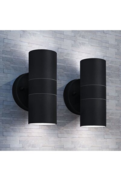 vidaxl Outdoor wall light 2 pcs, stainless steel, up/down