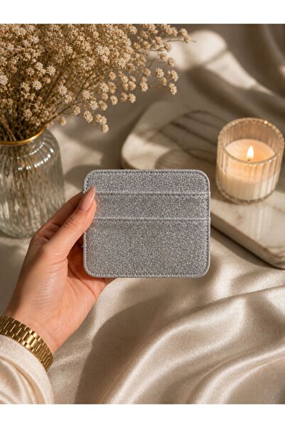 HONEY BAG Silver Silvery Card Holder