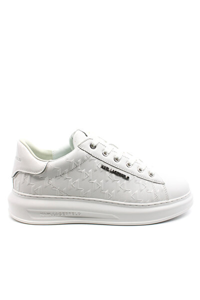 Karl Lagerfeld Ανδρικά Δερμάτινα Kapri Monogram Sneakers Λευκά KL52549K-01W W...