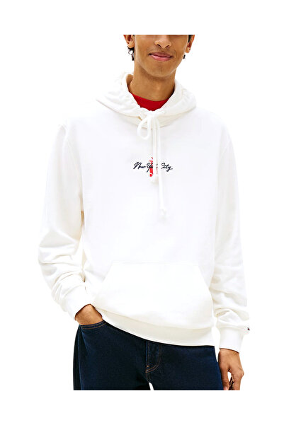 Tommy Hilfiger Ανδρικό Φούτερ Λευκό Tommy Jeans DM0DM23015-YBL