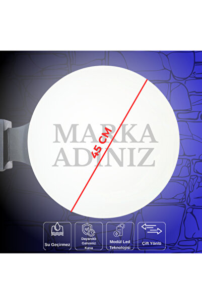 Çift Taraflı Fener Tabela 45 CM