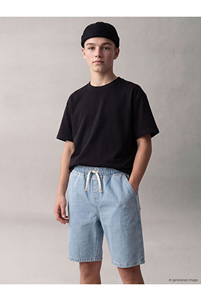 LC Waikiki Elastic Waist Boy Jean Shorts