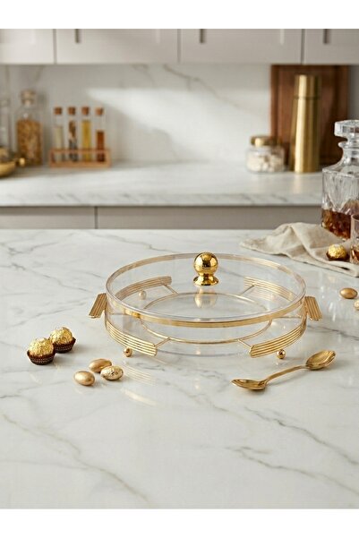 Generic Dessert & Pastry Serving Platter with Lid Elegant & Stylish Design fo...