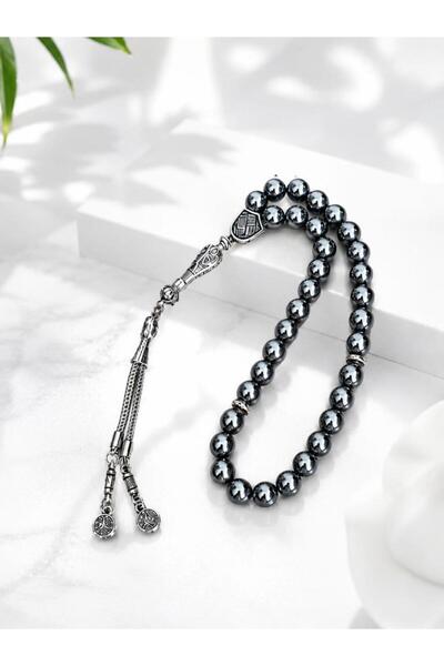 Hd Marketim Terahertz Natural Stone Prayer Beads 08mm Men's Prayer Beads Vibr...