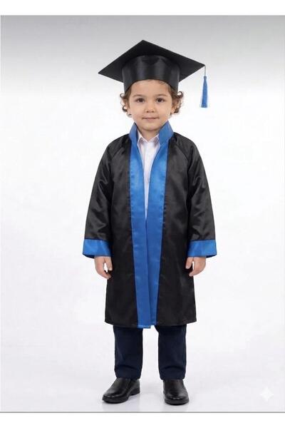 BLACK SWALLOW Set de haină și șapcă de absolvire pentru copii, UNISEX, pentru...