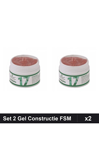 Makeup Set 2 Gel de Constructie UV LED FSM 15g, Builder Gel Unghii Profesional