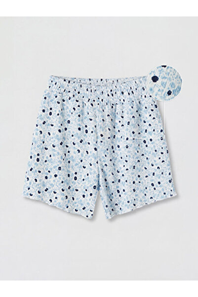 LC Waikiki Shorts brodați cu șnur în talie pentru fete, Colecția Shining Store
