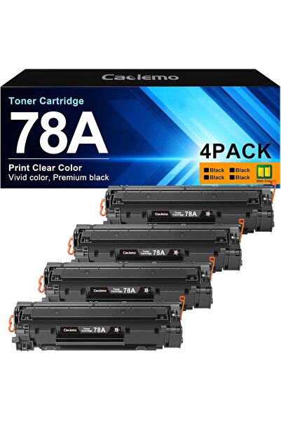 HP CE278A TONER Laserjet Pro P1606dn M1536dnf P1566 P1560 P1606 M1536 Toner Cartridge Printer Ink, 4 Pack