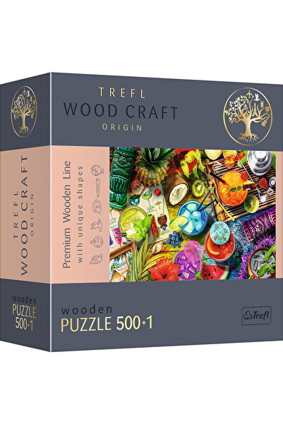 NO BRAND TREFL WOOD CRAFT WOODEN PUZZLE 500+1 PIECES COLORFUL COCKTAILS