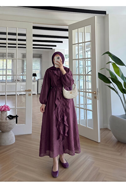 nizzell Premium Thin Modal Fabric Lined Testur Maxi Dress - Bohemian Chic Des...