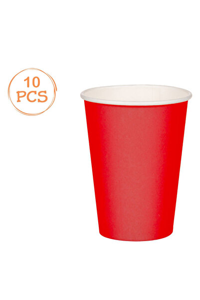 Zumzeria Red Cardboard Cups 270ml - 10pcs