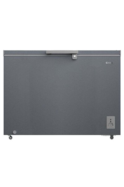 CHİQ Chest Freezer, 299 Liters, 10.6 Cu.Ft, Dark Gray - CCF381W